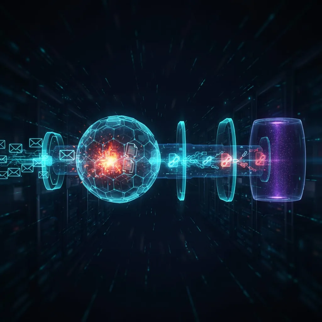 Email security gateway: sandbox, link analysis and quarantine